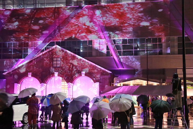 糸魚川駅前プロジェクションマッピング